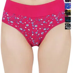 arLa APPAREL Pack Of 6 Floral Printed Pure Cotton Hipster Briefs-picture-41