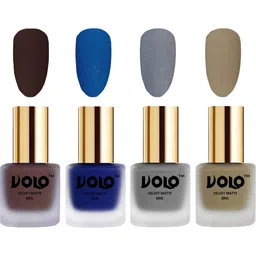 VOLO Set Of 4 Velvet Matte Nail Polish - 8 ml Each - 2 - 19 - 20 - 37-image-74