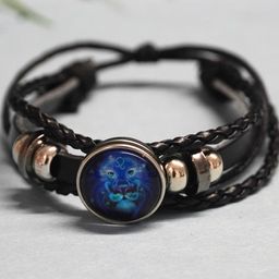 Japam Zodiac Cosmic Leather Multistrand Bracelet-image-46