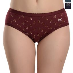 JIL X Women Pack Of 3 Printed Cotton Hipster Briefs-image-32