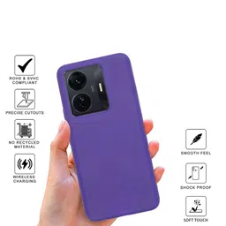 SPRIG Solid Printed Vivo T1 Pro Back Case Mobile Accessories image 3