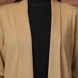 Juelle V-Neck Embellished Open Front Wool Shrug image 5