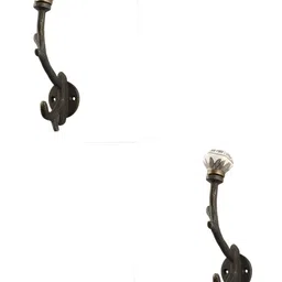 IndianShelf Grey 2 Pieces Ceramic Wall Hooks-image-37
