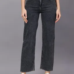TYFFYN Women Flared High-Rise Light Fade Stretchable Jeans-picture-33