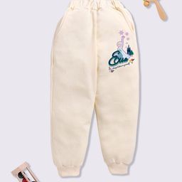 YK Disney Girls Elsa Printed Cotton Joggers-image-92