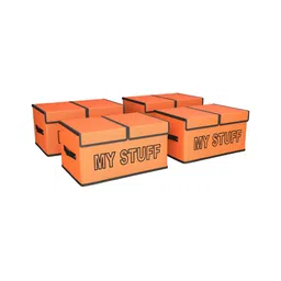 Aura Orange Set of 4 Regular Drawer Organiser Organisers-20