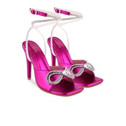 SHUZ TOUCH Embellished Stiletto Heel Gladiators-14
