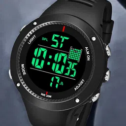 Shocknshop Men Black Dial & Black Wrap Straps Digital Multi Function Watch Watch21Black-52