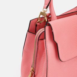 GUESS Snake Skin Textured Structured Handheld Bag image 4
