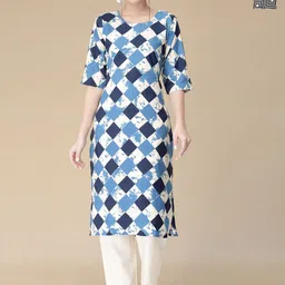 Moda Rapido Women Ethnic Motifs Printed Regular Kurta with Trousers-image-47