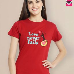 Metronaut Women Typography 2 Printed T-shirt-picture-5