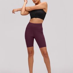 Blissclub Women Ultimate Cycling Skinny Fit High-Rise Sports Shorts-image-24