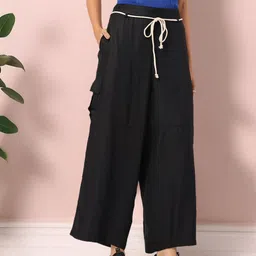 DressBerry Women Refined Roots Belted Cargo Trousers-image-98