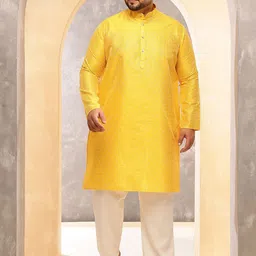 SOJANYA PLUS Men Geometric Embroidered Kurta with Pyjama-picture-40