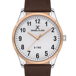 Daniel Klein D-Two Men White Dial & Brown Straps Analogue Watch DK.1.13310-3_OR-picture-3