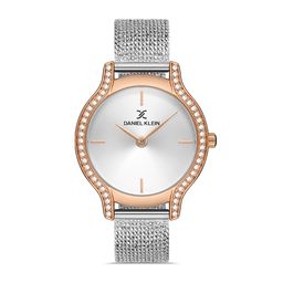 Daniel Klein Premium Women Silver Embellished Dial & Straps Analogue Watch DK.1.13208-3-image-74