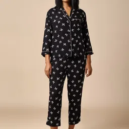 Chemistry Women Printed V-Neck Night suit-picture-12