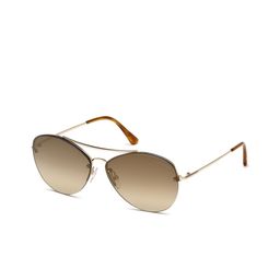 Tom Ford Women Blue Lens & Gold-Toned Aviator Sunglasses with-image-49