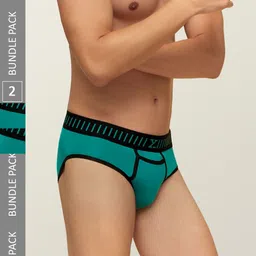 XYXX Men IntelliSoft Antimicrobial Micro Modal Pack of 2 Vibe Briefs XYBRF2PCKN156-picture-24