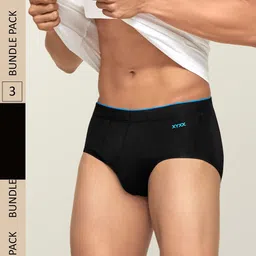 XYXX Men Pack Of 3 Uno IntelliSoft Micro Modal Briefs XYBRF3PCKN302-54