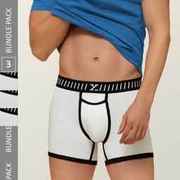 XYXX Men IntelliSoft Antimicrobial Micro Modal Pack of 3 Vibe Trunks XYTRNK3PCKN309-39