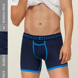XYXX Men IntelliSoft Antimicrobial Micro Modal Pack of 3 Vibe Trunks XYTRNK3PCKN297-26
