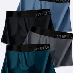 FiveFlag Pack of 4 Multicoloured Modal Trunks-image-100