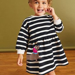 LULU & SKY Striped A- Line Dress-image-7