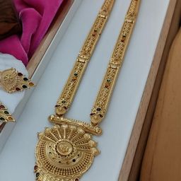 niva fashion Gold-Plated Brass Necklace & Earrings-image-37
