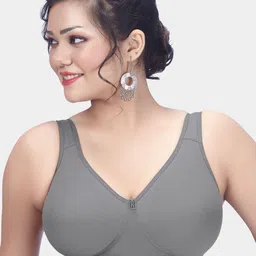 Trylo Solid Full Coverage Non Padded Cotton Bra-picture-58