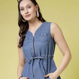 BEING NAUGHTY Cotton Fit & Flare Dress-picture-30