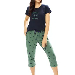 Lotik Women Printed Round Neck Night suit-picture-29