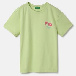 United Colors of Benetton Girls Pure Cotton Applique T-shirt-picture-31