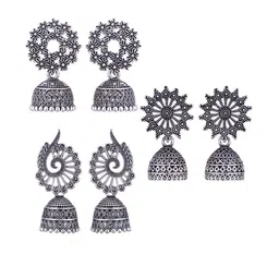 Sangria Alloy Silver-Plated Earrings-picture-23