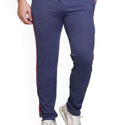 STARFOX Men Slim-Fit Solid Trackpantwith Striped Details-image-38