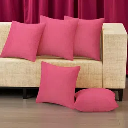 IVAZA Unisex Pink Cushion Covers-picture-6