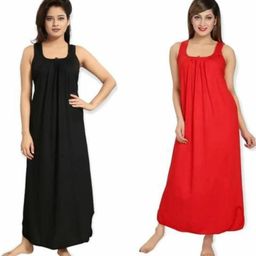 SAJATA Blue Pure Cotton Nightdress-picture-7