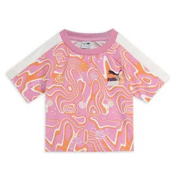 Puma Girls Lava Land Girl's Printed Knitted Slim Fit Top-image-71