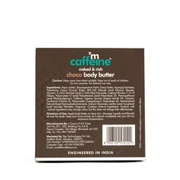 MCaffeine Choco Body Butter for 72Hrs Intense Moisturization for Dry & Dull Skin - 100g image 4
