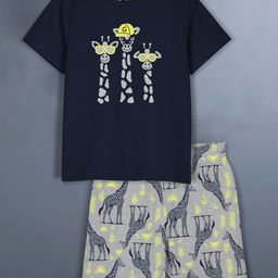 HELLCAT Girls Printed T-shirt with Shorts-image-57