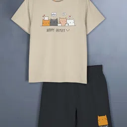 HELLCAT Girls Printed T-shirt with Shorts-image-4