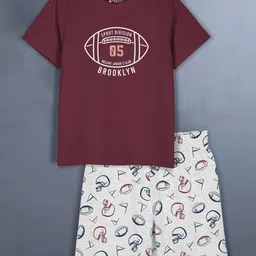 HELLCAT Girls Printed T-shirt with Shorts-image-76