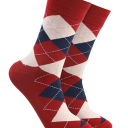 Bonjour Men Maroon Cotton Ankle-Length Socks-49
