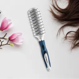 Trisa Teal Blue & Grey Hair Brush for Detangling Hair-image-65