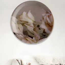 nestroots Cream Floral Printed Ceramic Wall Decor-image-118