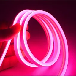 ENORMITY Pink & White Rice Shape String Lights image 1