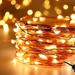 ENORMITY Yellow Rice Shape String Lights image 1