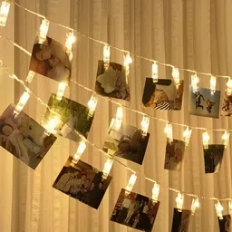 ENORMITY  Yellow Photo Clip Shaped  LED String Lights-11