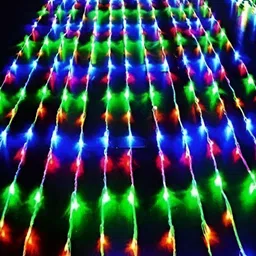 SPARK WORLD Green & Blue Star Shaped String Lights-16