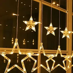 ENORMITY 12 Yellow Star Shaped LED String Lights-51